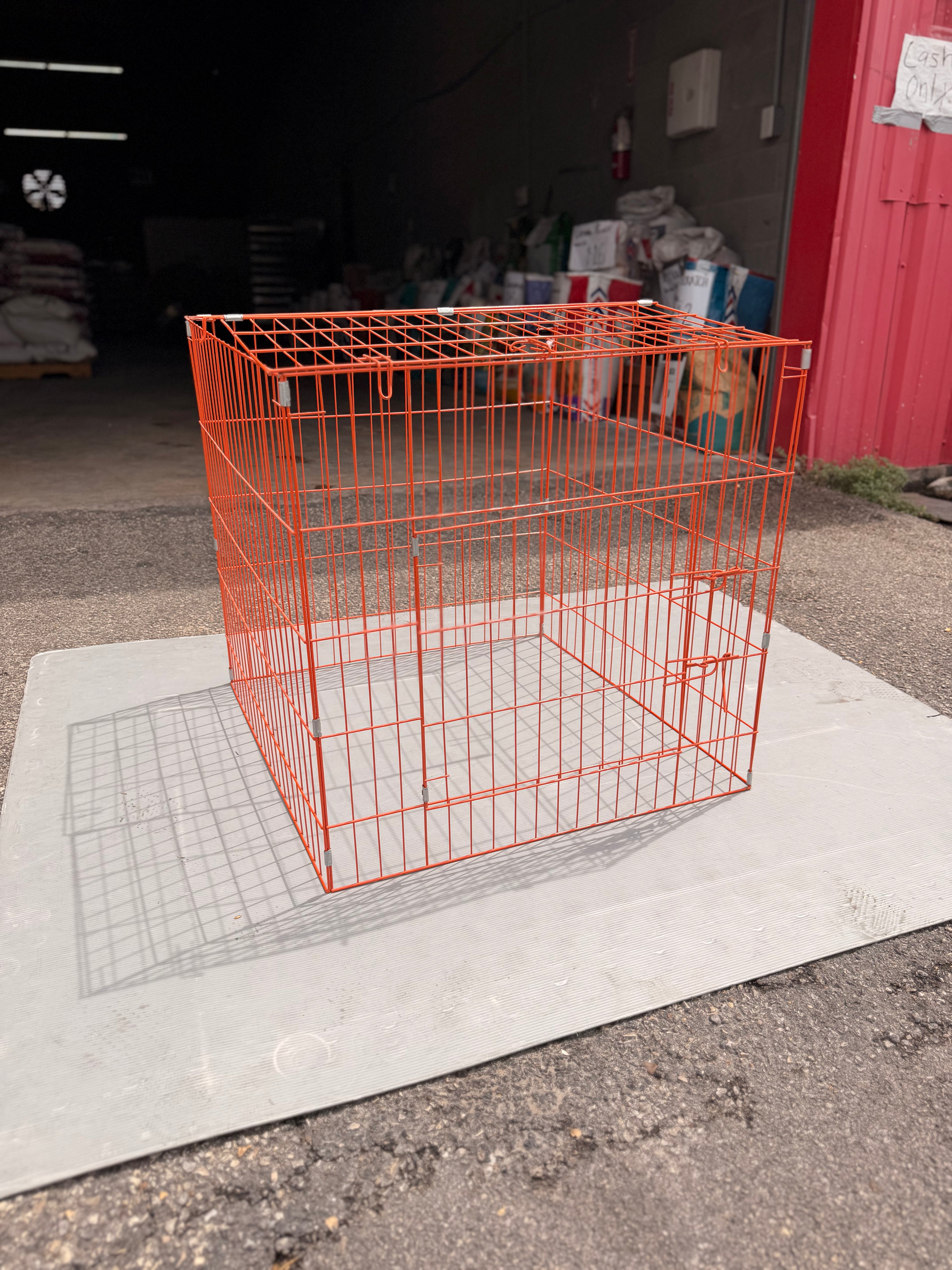 Paquete de 5 jaulas naranjas  (24x24 pulgadas )